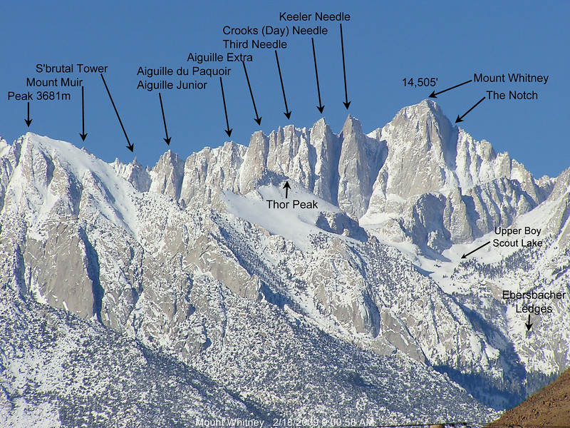 Mt Whitney web cam thumbnail picture