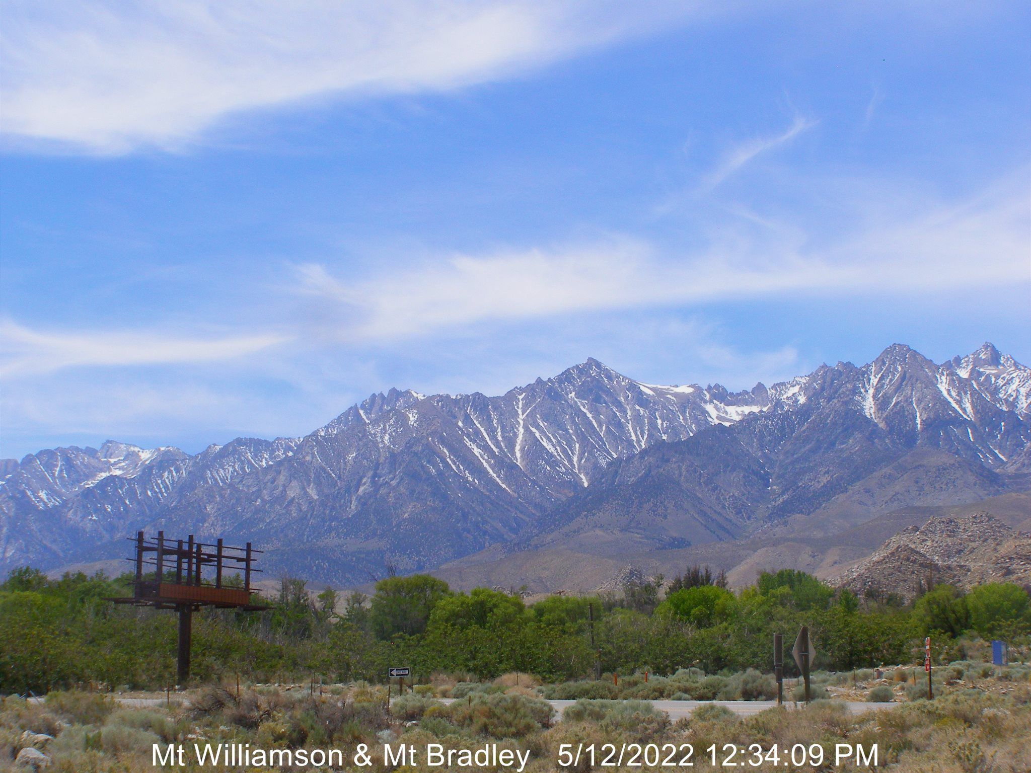 Lone Pine Mount Williamson Webcam - Lone Pine, CA