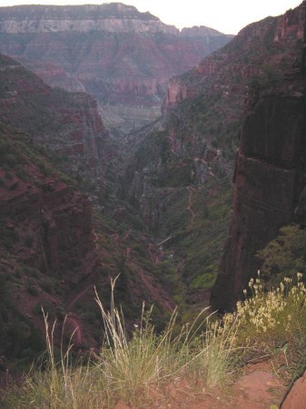 M - Trail visible in Roaring Springs Canyon.JPG