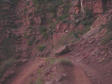 N - Going DOWN, one of many switchbacks.JPG