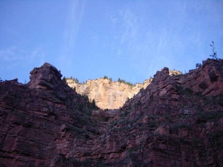 O - Sun has hit the North Rim.JPG